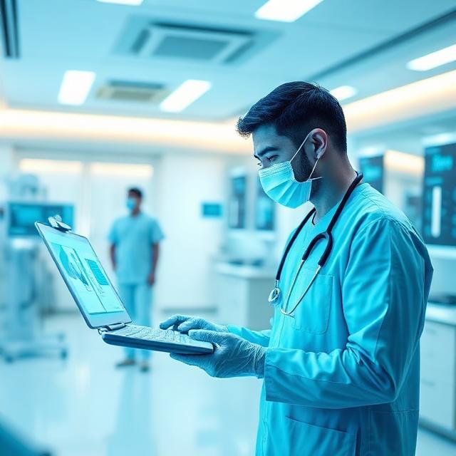 primary care billing operations displayed through an advanced healthcare technology dashboard and analytics system