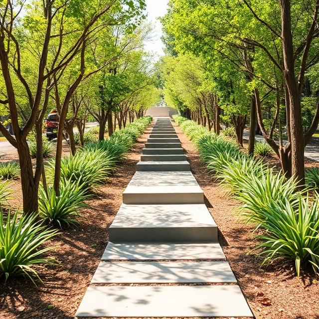 Clean forward path representing next steps or progression